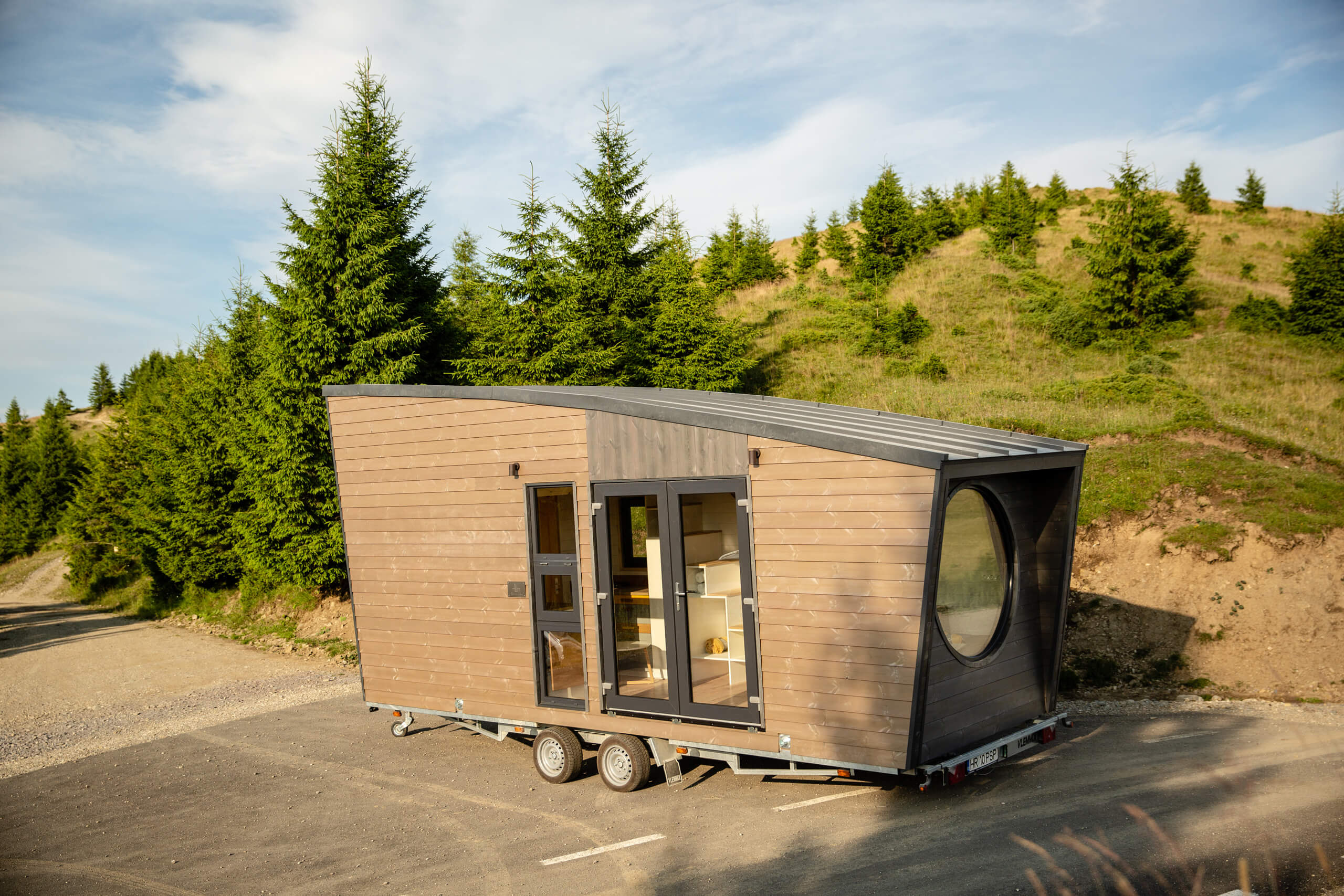 Tiny house dřevěné obklady